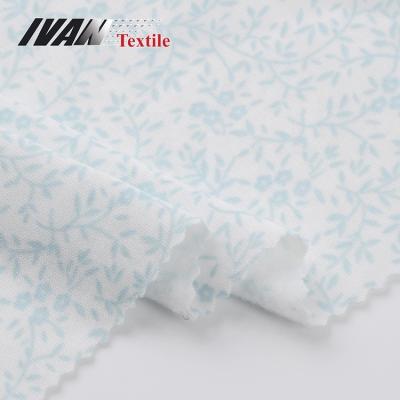 China OEM Comfortable Swept Tear-Resistant Knitted 40s Tank Top OEM Tear-Resistant Printed Single Garment Interlock Polyester Fabric for sale