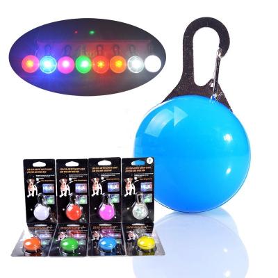 China Night Safety LED Flashing Light Decoration Stocked Pendant for Dog and Cat Collar Leash Night Walking Luminous for sale