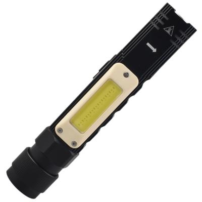 China Emergency USB Rechargeable Work Light Aluminum Magnet Led Flashlight Head Rotate for sale