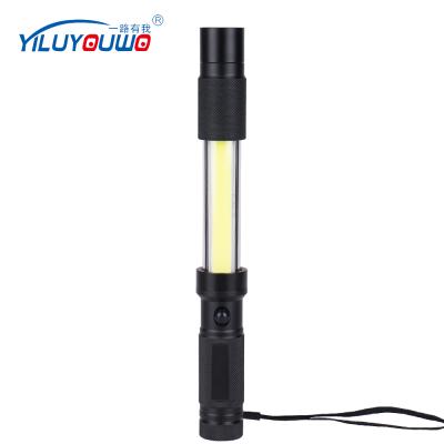 China Emergency High Power Aluminum Alloy Picker Working Light Side COB Flashlight Top Magnet for sale