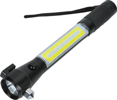 China Emergency Multi Tool Flashlight With Life Aluminum Hammer Torch Light COB LED for sale