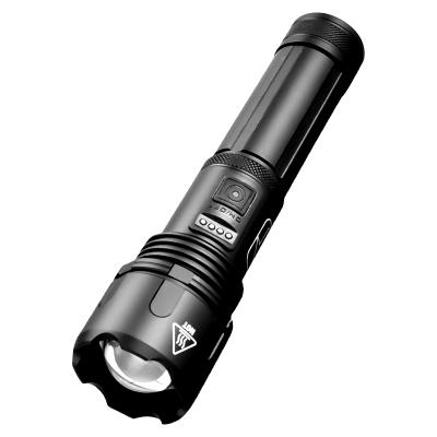 China Emergency New Most Powerful 1000LM XHP50.2 LED Flashlight XHP50 Battery Powered Waterproof Rechargeable Torch for sale