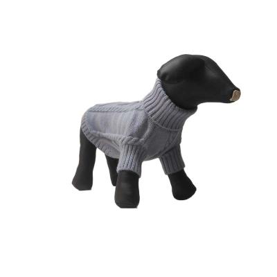 China 2021 direct clothing viable autumn and winter elastic knitted pet sweater dog new factory supply pet sweater for sale