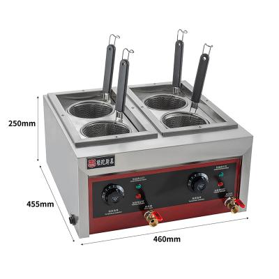 China LD-EH04 2+2kw Commercial Electric Farms Noodles 5+5L Boiler Italy Pasta Cooker for sale