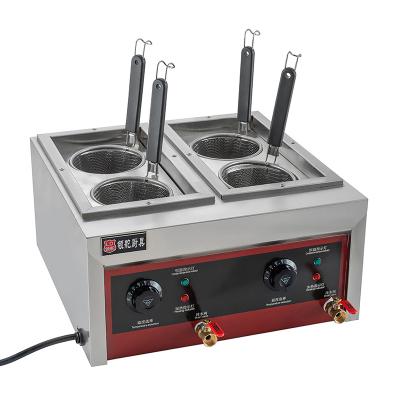 China Farms Spaghetti Ramen Cooking Machine 4 Basket Pasta Boiler Commercial Noodle Noodle Cooker for sale