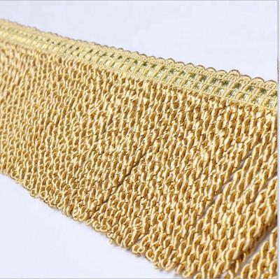 China Decorative Curtain Viscose 12CM Ingot Fringe For Curtain for sale