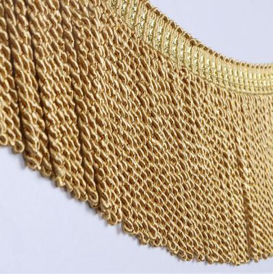 China Decorative Curtain 16Cm Viscose Ingot Fringe For Curtain for sale