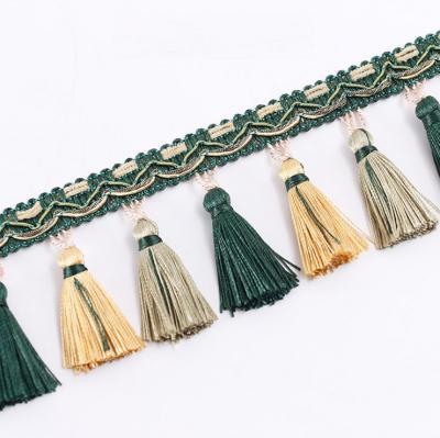 China Decorative Wholesale Curtain Fashion Tassel Fringe For Curtain for sale