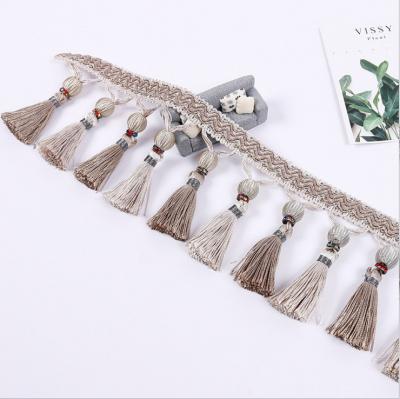 China Decorative Wholesale Curtain Fashion Tassel Fringe For Curtain for sale