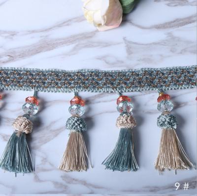 China Decorative Wholesale Curtain Fashion Tassel Fringe For Curtain for sale