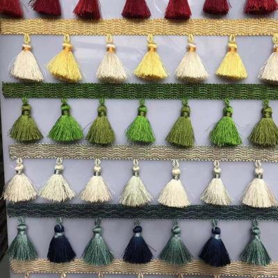 China Decorative Wholesale Curtain Fashion Tassel Fringe For Curtain for sale