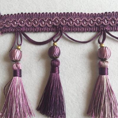 China Decorative Wholesale Curtain Fashion Tassel Fringe for sale