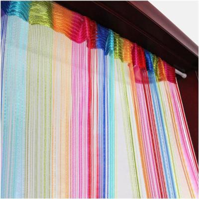 China Latest String Design Read Colorful Curtain Made Of String for sale