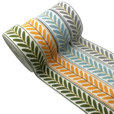 China Manufacturer Decorative 6cm Artistic Jacquard Tape Trim For Curtain And Pillow for sale