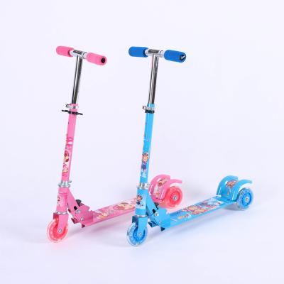 China Handle brake / rear brake 3 wheel scooter for kids baby folding scooters for sale