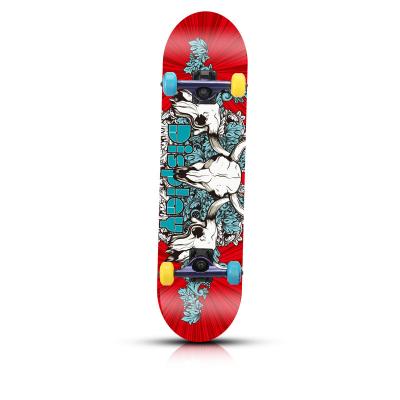 China Professional Outdoor Adult Professional Skater Four Wheel Burning Twin Tricks Skateboard Beginner Kids Street Brush Maple Skateboard Skateboard for sale