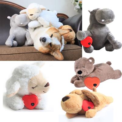 China Viable Customize Appearance Cute Puppy Accompany Helper Heartbeat Dog Stuffed Animal Toys For Pets for sale