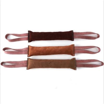 China Viable Cowhide Pet Training Toy, Dog Bite Chew Training Toy Supplies for Working Dog and Puppy, Outdoor Interactive Pet Toy Wholesale for sale