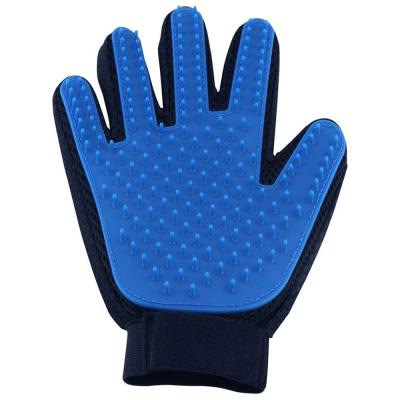 China Sustainable Pet Hair Remover Glove Soft Pet Grooming Glove Sweep Effective Gloves for sale