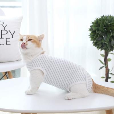 China Viable Wholesale Pet Supplies Cat Surgery Summer Clothes New Pet Recovery Design Sterilization Recovery Suit for sale