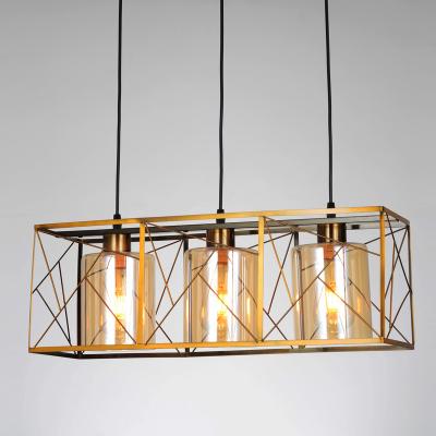 China modern glass chandelier lamp9315 modern iron restaurant pendant light for sale