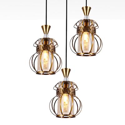 China modern glass chandelier lamp9421 modern iron restaurant pendant light for sale