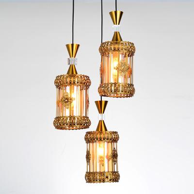 China Restaurant Modern Glass Modern Chandelier Iron Pendant Lamp 9571 for sale