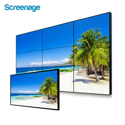 China Indoor 3X3 Super Narrow 55 Inch LCD Video Wall System 1080P LG for sale