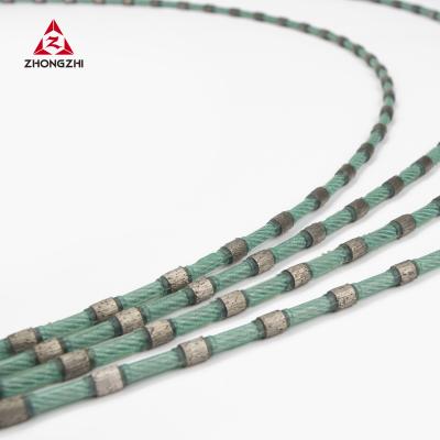 China Plastic Diamond Tools D7.3 Diamond Wire Saw Long Life Span For Granite Slab Wet Cutting for sale