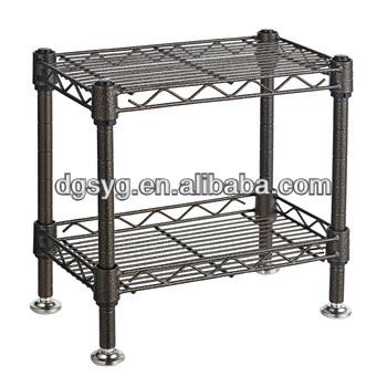 China Double Sided 2 Tier Chrome Wire Shelving And Chrome Wire Rack-12 Years Professional Manufacturer for sale