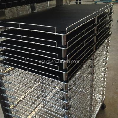 China Carbon Steel Stainless Steel Layers Drying Rack With ESD PE Shape For PCB Board for sale