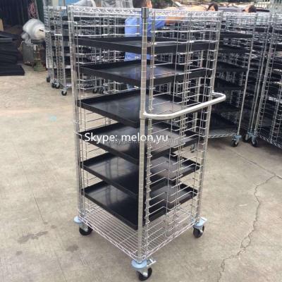 China Sustainable Chrome Sliding Wire Shelf / Stainless Steel Sliding Wire Shelf for sale