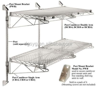 China Chrome Adjustable Wire Wall Mounted Shelving Kit (Other) for sale