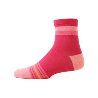 China OEM Breathable Pink Thin Socks Orange Colored Soft Feeling Crew Socks Customized Color for sale