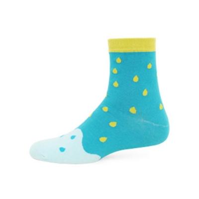 China Desinged thongs ice cream pattern summer color hot sale cute crew thongs girls women socks for sale