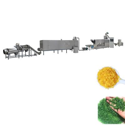 China Artificial rice Strengthened golden nutritional instant artificial fortified rice making machine processing extruder production line for sale