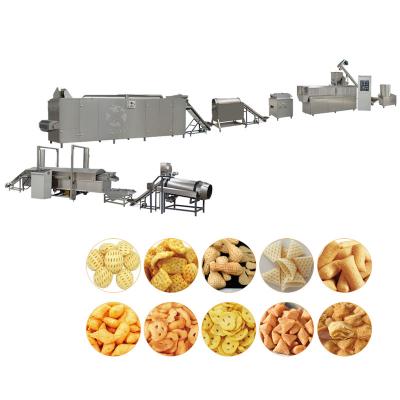 China 3D pellet snacks Twin Screw Extruder Automatic Corn Triangle Chips Doritos Tortilla Snacks Machine for sale