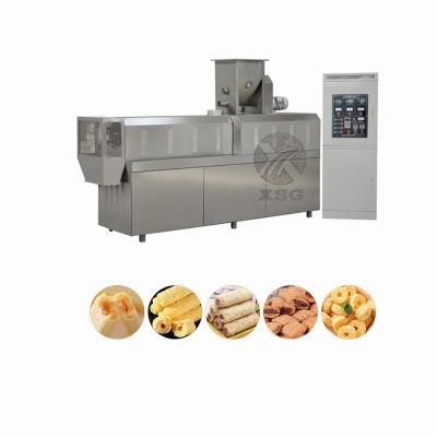 China Puffed snacks.core-filling snacks Industrial automatic core filling puffed snacks making machine for sale