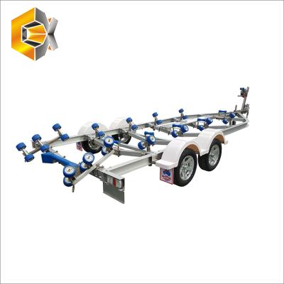 China Boat Trailer Customized Aluminum Boat Trailer For Long Boat / Big Boat for sale