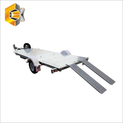 China Aluminum Truck Trailer Hothead OEM Motorbike Trailer With Torsion Axle for sale