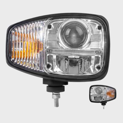 China 9 Inch 11200LM / 8900LM Led Combination Snow Plow JCB Headlight for sale