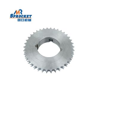 China Galvanized Double Conveyor Equipment Roller Chain Taper Hole Sprocket for sale