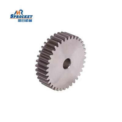 China Building Material Stores CNC Machine Straight Tooth Chain Gear And Stock Bored Transmission Gears for sale