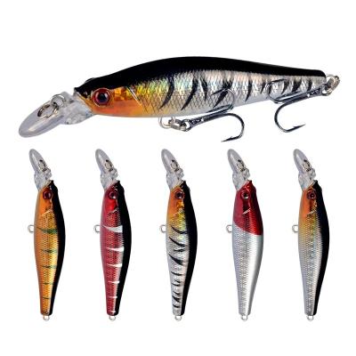 China Artificial Crankbait Minnow 8cm/9g Long Mount Plastic Wobblers Floating Trolling Hard Fishing Lures for sale