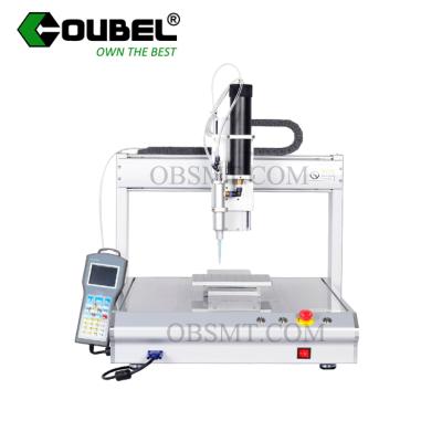 China Automatic Glue Dispensing Oubel Automatic Triaxial Solder Paste Glue Dispenser for sale