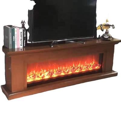 China Modern Fireplace Light Silver Cabinet Electric Stove TV Simulation Luxury High Quality Stove for sale