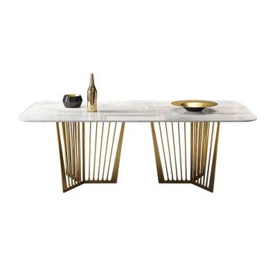 China New modern design nordic affordable luxury marble dining table simple modern household restaurant postmodern for sale