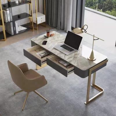 China Modern simple desk of new Nordic postmodern extendable luxury affordable desk and chair creative home study furniture for sale