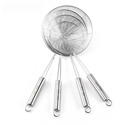 China High Quality Viable Food Grade Noodle Pasta Strainer Fine Stainless Steel Wire Mesh Strainers for sale