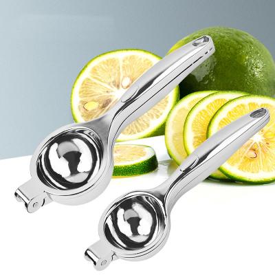 China Sustainable Kitchen Tools Heavy Duty Lemon Lime Stainless Steel Hand Press Juicer Manual Fruit Squeezer for sale